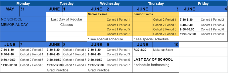 Final Exams | Platt High School